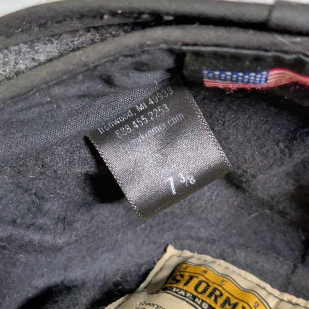 Stormy Kromer Original Kromer Cap Mens Size 7 3/8 Wool Hat Ear Flap Gray